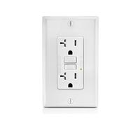 Presa GFCI da 20 A, Presa Elettrica GFI con Indicatore LED, Interruttore Automatico con Guasto A Terra Antimanomissione da 20 A
