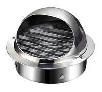 Presa Griglia Di Ventilazione Rotonde 40-300mm Coperture Aerazione Tonda Acciaio Inox Aria Cappa Di Scarico Dell'Aria A Parete A Sfera Griglie Di Ventilazione Per Garage Cucina Armadio Antipioggia(200