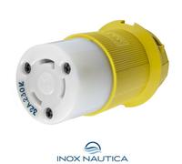 PRESA HUBBEL 2P+T PER SPINA 32A 230V CAVO BANCHINA BARCA NAUTICA GOMMONE