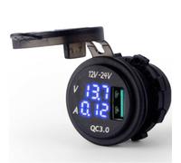 Presa Impermeabile DC 12/24V Presa Rapida Amplificatore Tensione LED Blu Nuovo