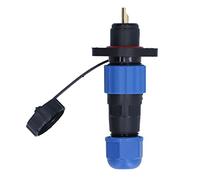 Presa impermeabile IP68 Presa maschio femmina con flangia Connettore di alimentazione per aviazione industriale Connessione filettata SP13 Contatti placcati in oro resistente (1 nucleo (380 V 25 A))