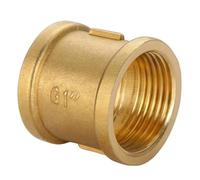 Presa in ottone femmina/femmina da G1 di pollice,Presa in ottone G1 di pollice (Ø30,5 mm) 2 connettori con filettatura femmina,Raccordi a doppia presa in ottone