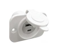 Presa incasso doppia USB Type-A + Type-C bianca (14.516.15)