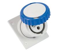 Presa incasso industriale inclinata Fanton 2P+T 16A 230V IP67 blu 71650