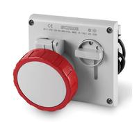 Presa interbloccata Omnia 3P+T 6H 380V 32A IP67 NO FUSIBILI SCAME 405.3286