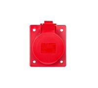 Presa inclinata da pannello 16A 5P 400V 80x97 rossa TWIST 415-6