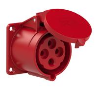 Presa industriale da pannello 32/4 dritta IP44 400V 75X75 324-6