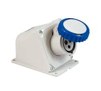 Presa industriale da parete Fanton ARGO 2P+T 16A 230V IP67 blu 71306