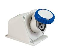 Presa industriale da parete Fanton ARGO 2P+T 32A 230V IP67 blu 71326