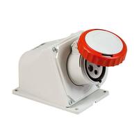 Presa industriale da parete Fanton ARGO 3P+T 16A 400V IP67 rosso 71307
