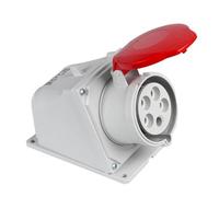 Presa industriale da parete Fanton ARGO 3P+T 32A 400V IP67 rosso 71327