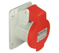 Presa industriale, dritta, 3p+N+E, 16A Mureva PKF16G435