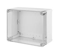 Presa industriale ermetica n/t 170 x 135 x 85 mm IP65 coperchio grigio trasparente 2711-01 Elektro-plast Pin 5902431690797