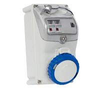 Presa industriale Fanton portafusibili 2P+T 16A 230V IP67 blu 73350