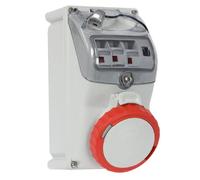 Presa industriale Fanton portafusibili 3P+T 16A 400V IP67 rosso 73354