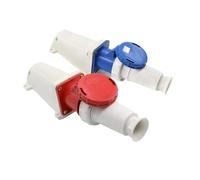 Presa industriale impermeabile 3 core 4 core 5 core foro 63A connettore presa aeronautica montata in superficie(5 core red)