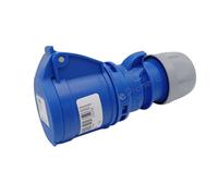 PRESA INDUSTRIALE VOLANTE 230V CEE 6H 2P + T 16A IP44 per esterno impermeabile blu