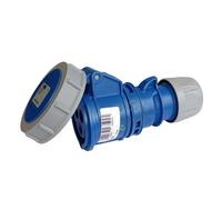 PRESA INDUSTRIALE VOLANTE 230V CEE 6H 2P + T 16A IP67 per esterno impermeabile blu