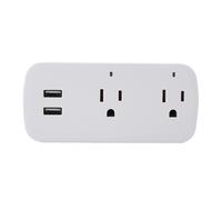 Presa intelligente con porte USB, telecomando wireless, controllo indipendente, protezione da sovratensione, multipresa, design compatto, leggero,