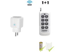 PRESA INTELLIGENTE WIFI CON INTERRUTTORE REMOTO SMART LIFE TUYA PLUG SHUKO TIMER