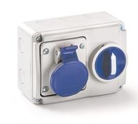 Presa interbloccata 2Poli + Terra 16A 220V ROSI - 14.3214B6