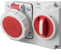 Presa interbloccata con sezionatore Rosi Materiale Elettrico Serie 14 4P 32A 400