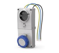 Presa interbloccata Scame Proxima 2P+T 16A blu - 408.1683