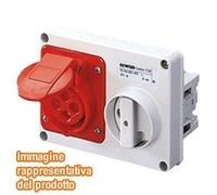 Presa Interbloccata Or.S.F.2P+T 32A 220V 6H Sbf ( Gewiss Cod. Gw66115 )