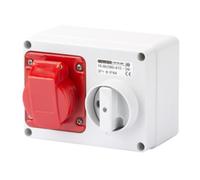 PRESA INTERBLOCCATA ORIZZONTALE-CON FONDO 3P+N+T 16A 380V IP44 GW66009