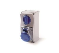 Presa Interbloccata Verticale 16A 2P+T 230V IP54 Fondo ROSI 19.3214B6