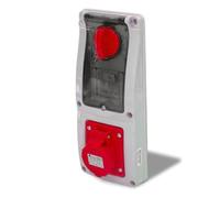 Presa interbloccata verticale con sezionatore, con interruttore, ad incasso, con portafusibile, 380V 415V, 5 poli, 3P+N+T, 32A, IP54, da interno