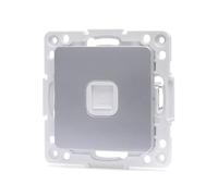 Presa Internet a 1 via, connessione di rete argentata, ideale per migliorare il segnale e l'accesso a Internet in casa e uffici.