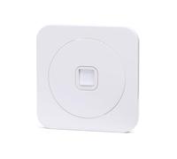 Presa Internet tedesca/francese a 1 via, in elegante colore bianco, connessioni efficienti e design moderno. Ideale per spazi minimalisti.