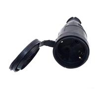 Presa IP44 per uso esterno con terminali a vite sicuri, ingresso centrale del cavo e resistenza agli schizzi d'acqua e alle intrusioni di particelle solide