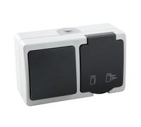 Presa IP54 con interruttore S-SUPERFICIE: la soluzione perfetta per le tue esigenze elettriche esterne ed interne, garantendo sicurezza e durata in qualsiasi ambiente.