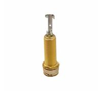 Presa jack per chitarra, cilindro da 6,35 mm, presa di uscita con filettatura, per basso elettrico e chitarra acustica, pin per cinghia, pickup, presa per strumenti musicali, oro