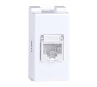 Presa lan RJ45 bianco cat5 con portello - serie Elmark Lecce