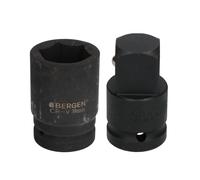 Presa metrica a impatto profondo 38 mm da 3/4" o 1" 6 lati con adattatore...