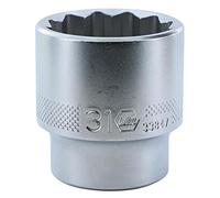 Presa metrica da 1/2", 12 punti. 31 x 44 mm OAL.