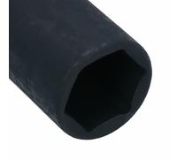 Presa metrica MM lunga extra profonda 25 mm unità 1/2" esagonale singolo 6 lati