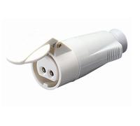 PRESA MOBILE DIRITTA - IP44 - 2P 16A 40-50V 50-60HZ - BIANCO - 12H - CABLAGGIO A
