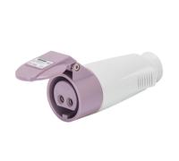 Presa Mobile Dritta IP44 2P 16A 20-25V 50-60Hz Viola Cablaggio A Vite