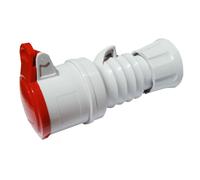 Presa Mobile Diritta Industriale Rossa 3P+N+T 16A Trifase 380V IP44 GW62009H