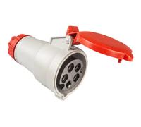Presa mobile industriale 16 A 3P+N+T IP44 rossa Rosso