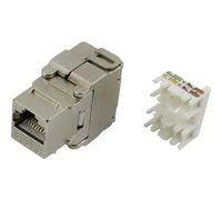 TRU Components Spina modulare femmina 1425903 RJ45 Cat6 senza utensili diritto metallo 1 pz