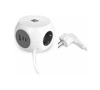 PRESA MULTIPLA ACT AC2420 - 3 prese, 3 USB, cavo 1.5m, prese Type F (CEE 7/7), protezione sovratensioni