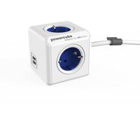 PRESA MULTIPLA ALLOCACOC 1406BL/DEEUPC - 4 prese, 2 USB, cavo 1.5m, prese tipo F, protezione sovratensioni