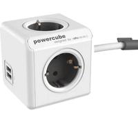 PRESA MULTIPLA ALLOCACOC 1407/DEEUPC - 4 prese, 2 USB, cavo 3m, prese tipo F, protezione sovratensioni