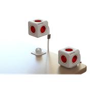 PRESA MULTIPLA ALLOCACOC PowerCube Extended - 5 prese, 1 USB, cavo 3m, prese tedesche, protezione sovratensioni