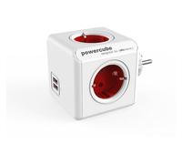 PRESA MULTIPLA ALLOCACOC PowerCube Original USB - 4 prese, 2 USB, prese Tipo F (CEE 7/4), protezione bambini